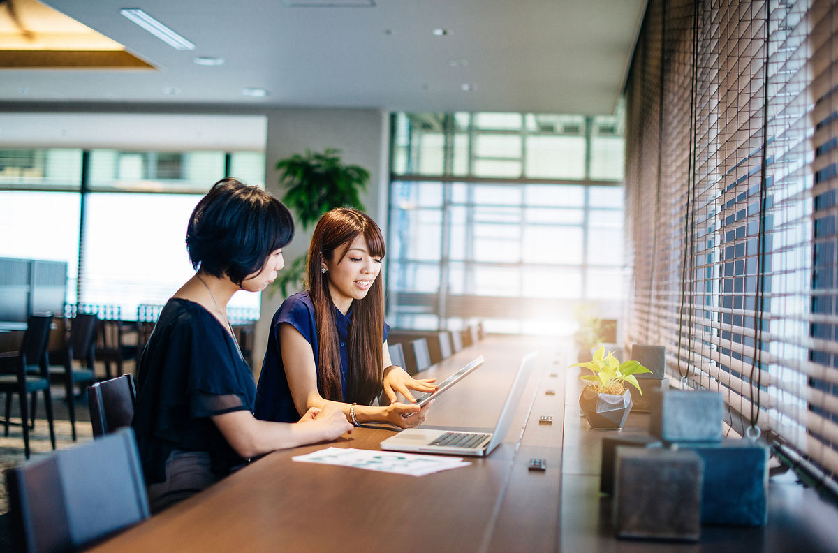 Pillar partners in a business discussion